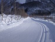 La pista all'altezza di Forno.