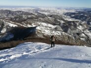... e arrivo in cima con gran panorama