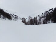 L'alto vallone verso lo Chabod, sempre dal punto in cui ci siamo fermati.