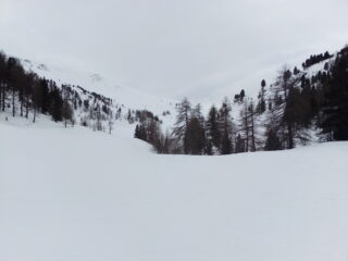 L'alto vallone verso lo Chabod, sempre dal punto in cui ci siamo fermati.
