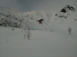 Distacco notevole sotto il Monte Giosolette