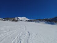 Traccia quasi coperta, sopra le baite