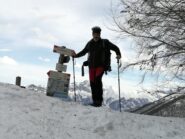 Andrea saluta il Colle prima di scendere