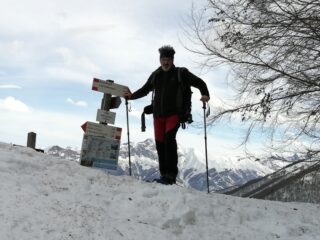 Andrea saluta il Colle prima di scendere