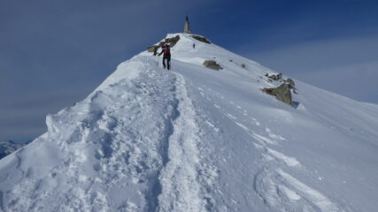 cresta finale dal rifugio alla vetta della Colma di Mombarone