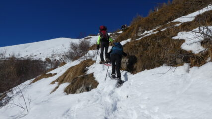 sul versante NE della Ventosa a quota 1800 m