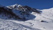 Il vallone con cima del Lusco