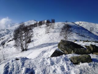 Dorsale verso la cima.