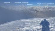 panorama osservato dalla cima