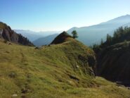 Il colle della Bocchetta visto da poco sopra.