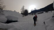 Arrivati a Le Piane si apre il grande prato