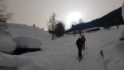 Arrivati a Le Piane si apre il grande prato
