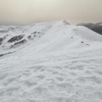 la piatta vetta della Cima Ventosa