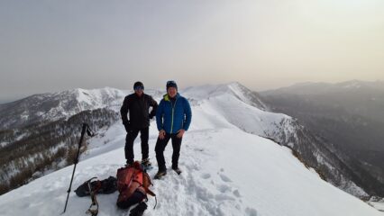 in vetta alla Punta Farenga