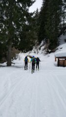 Partenza su strada innevata