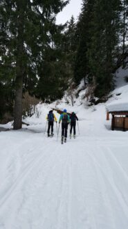 Partenza su strada innevata