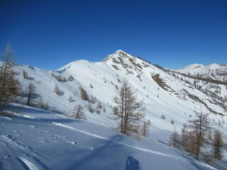Punta Farenga (m.2209) dai pendii superiori di Cima Ventosa (m.2136).