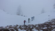 Arrivo al colletto Sud Tovetto