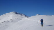 In vista della vetta del Monte Borel