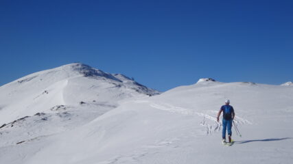 In vista della vetta del Monte Borel