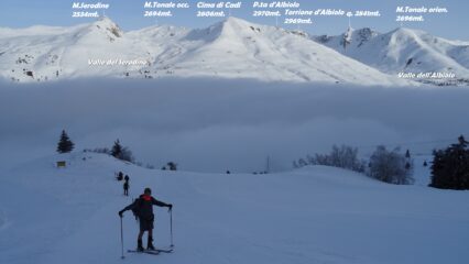 Sul primo tratto di salita che sale al P.so Paradiso.