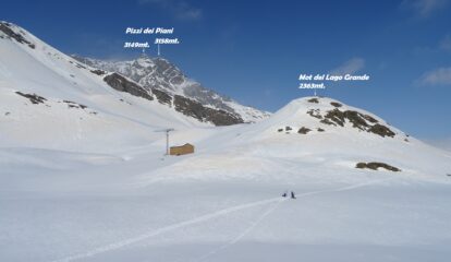 Arriviamo al futuro Rifugio del Lago Baldiscio 2310mt.