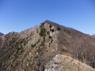 Sul crinale verso il Monte Lago