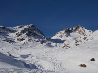 a sx la meta a dx la Rubbia..salendo..