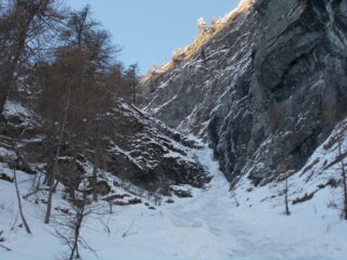 la goulotte dal conoide di base..