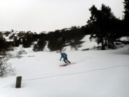 Mattia prima discesa