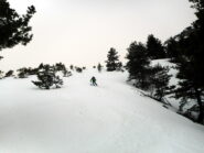 Alberto su neve perfetta