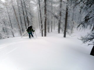 neve fresca su fondo liscio...il top!  