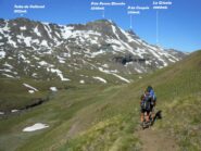 Lasciato il bivacco scendiamo il vallone del Grauson.