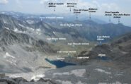 Panorama sul versante salito. 