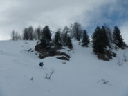 discesa su bella neve