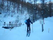 Il ponticello in partenza