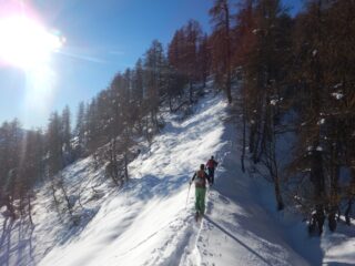 Uscita in dorsale, ancora verso il vallone di Elva