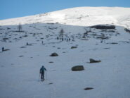 l'ampio pendio di salita