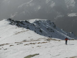 dal colletto verso l'anticima della Cima Testona