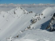 vista verso il versante francese della Punta Chalanche Ronde