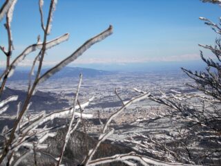 Cuneo e pianura dal Monte Pena