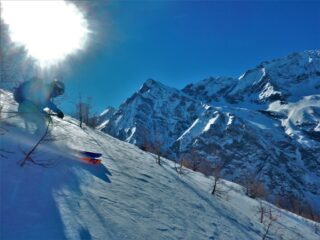 Con i primi larici la neve migliora