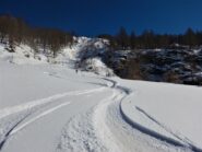 Gli stupendi prati sopra la strada di rientro