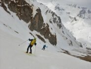 Una sciata bella lunga nel canalun
