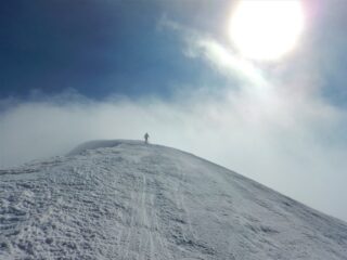 Si apre il cielo appena in partenza dalla cima