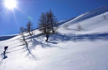 Verso la cresta Est della Cima Ventosa