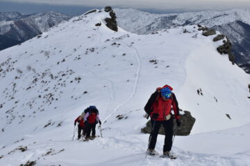 di rientro dal ciarm verso quota 2000 mt