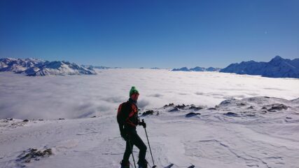 Sulla cresta verso la Chaligne