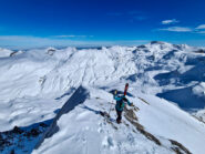 Ultimi metri prima di giungere in vetta