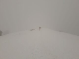 Verso la cima visibilita' sempre ottima